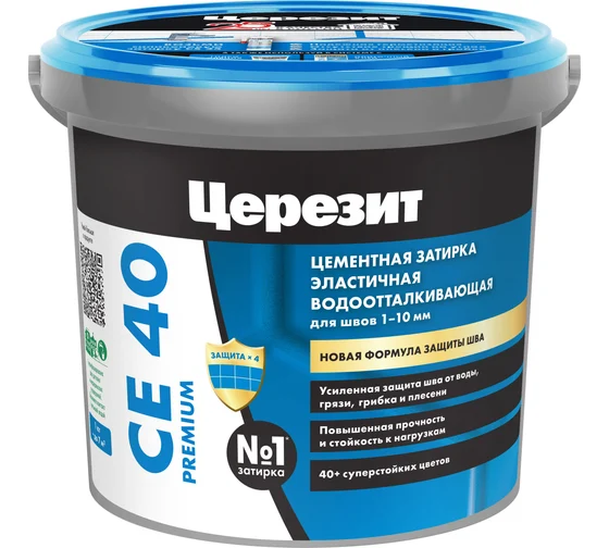 Затирка Ceresit СЕ40 № 01 белый 1кг Henkel