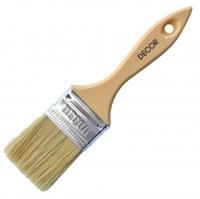 Кисть плоская100х14мм пластиковая ручка смешанный ворс Воскресенье Decor(12)