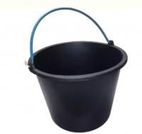 Ведро строительное резинопластик усиленное 16л с цветной ручкой