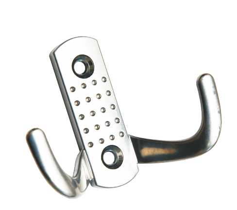 Крючок металл 2 рожковый №10 хром Металлист