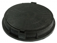 Люк полимер  760х110мм легкий круглый черный 5тонн
