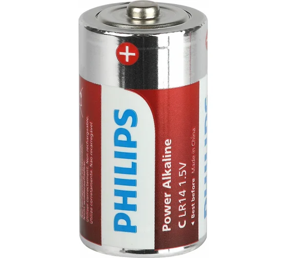 Батарейка LR14 Alkaline щелочная Philips-----