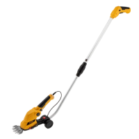 Кусторез-ножницы аккумуляторные с телескоп.ручкой 7,2Вт Li-ion 1.5А/ч G801E Denzel(111)