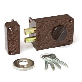 Замок накладной ЗН 1-3  медь Зенит-----