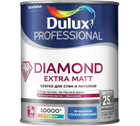 Краска Dulux Trade Diamond Extra Matt интерьерная матовая ослепительно белая 1л BW 10%