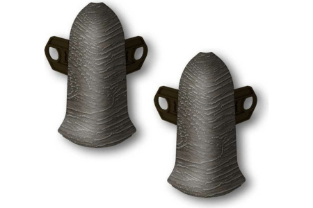 Плинтус Идеал 3Д 55 Классик 303  угол наружний венге темный