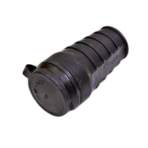 Колодка 16А  1 гнездо с з/к каучук переносная  230В с крышкой EKF