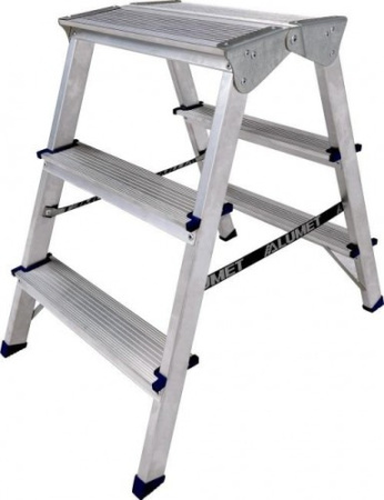 Лестница стремянка 60см широкая верхняя ступень ADK6203 Alumet