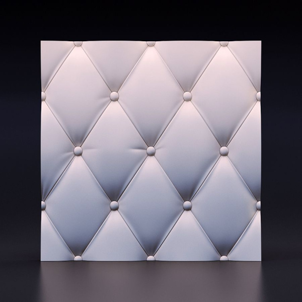 Панель 3D из гипса 425х425 коретная стяжка