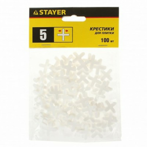 Крестики д/кафеля  5,0мм 100шт Зубр