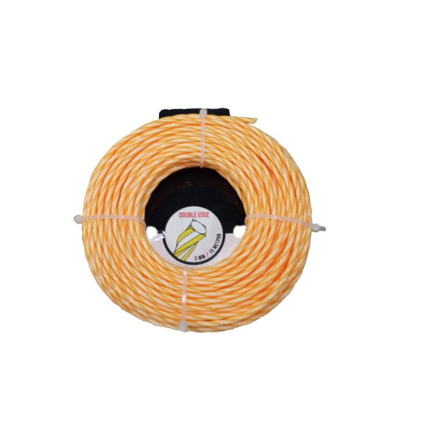 Леска для триммера 3,0 х 15м квадрат витой Double edge Kimotozip